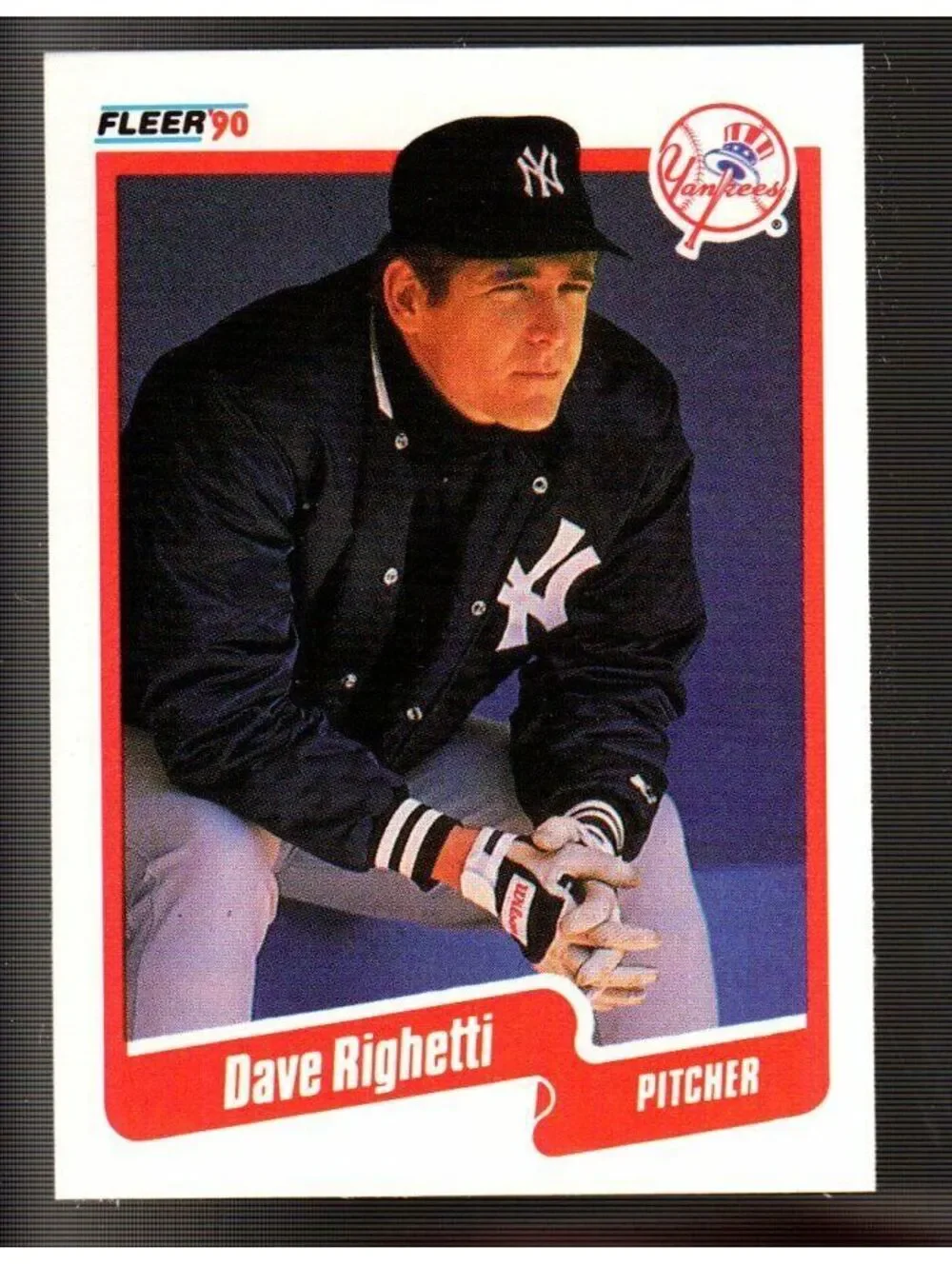 1990 Dave Righetti Fleer Baseball Card #453